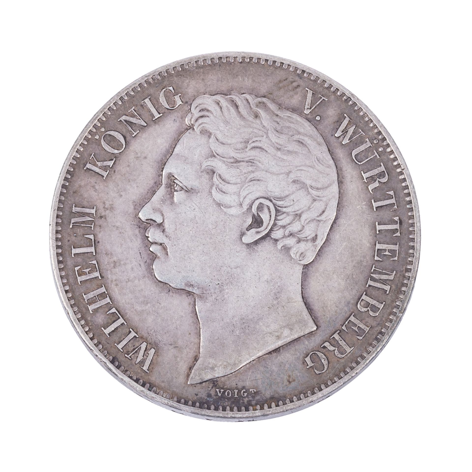 1 x Württemberg/ Silber - Doppeltaler 1846,  König Wilhelm,  