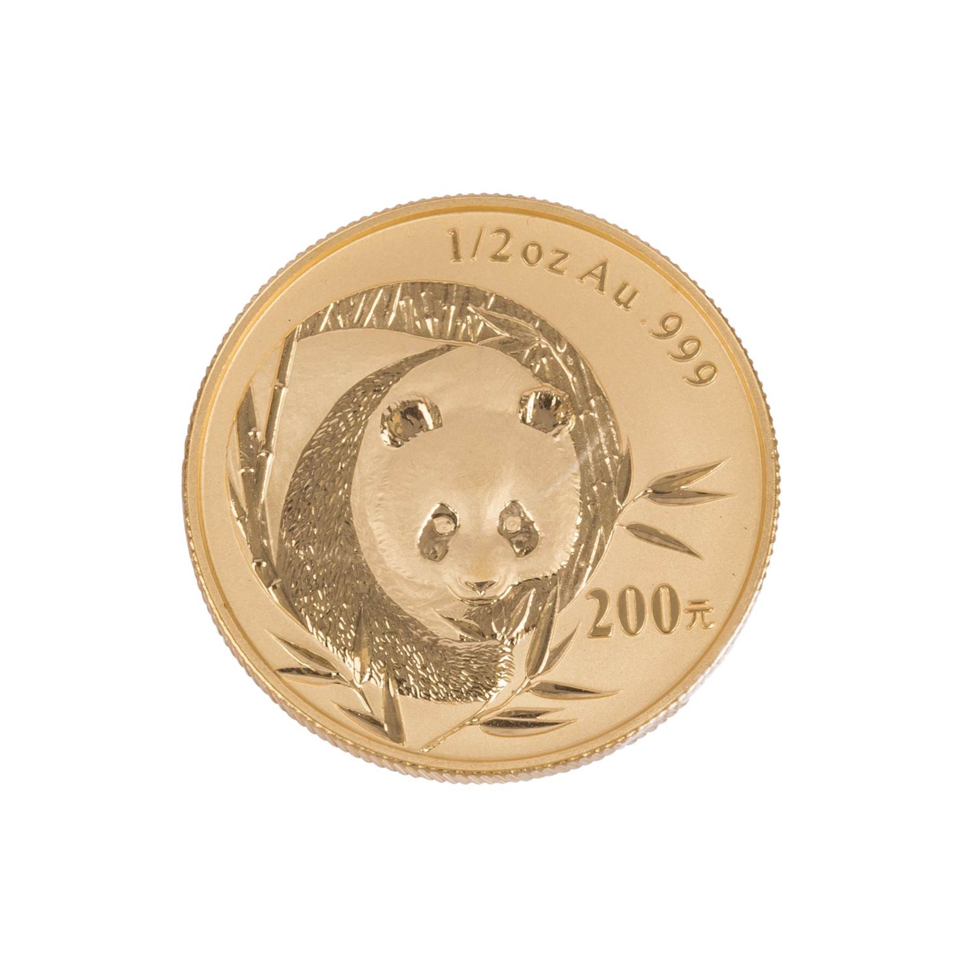 Volksrepublik China - Gold Panda Set 2003 mit  500/ 200/ 100/ 50/ 20 Yuan,  - Bild 5 aus 12