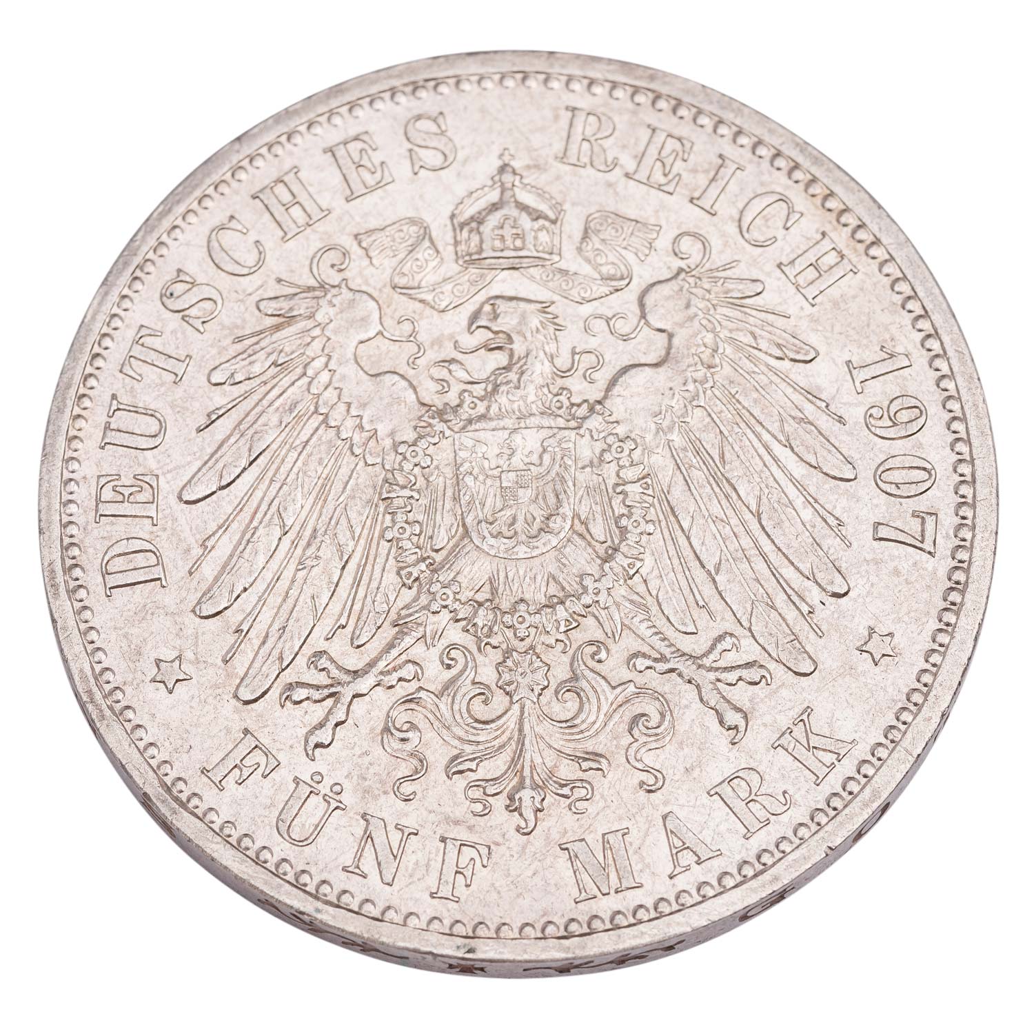 Deutsches Kaiserreich / Hansestadt Lübeck - 5 Mark 1907,