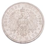 Deutsches Kaiserreich / Hansestadt Lübeck - 5 Mark 1907,