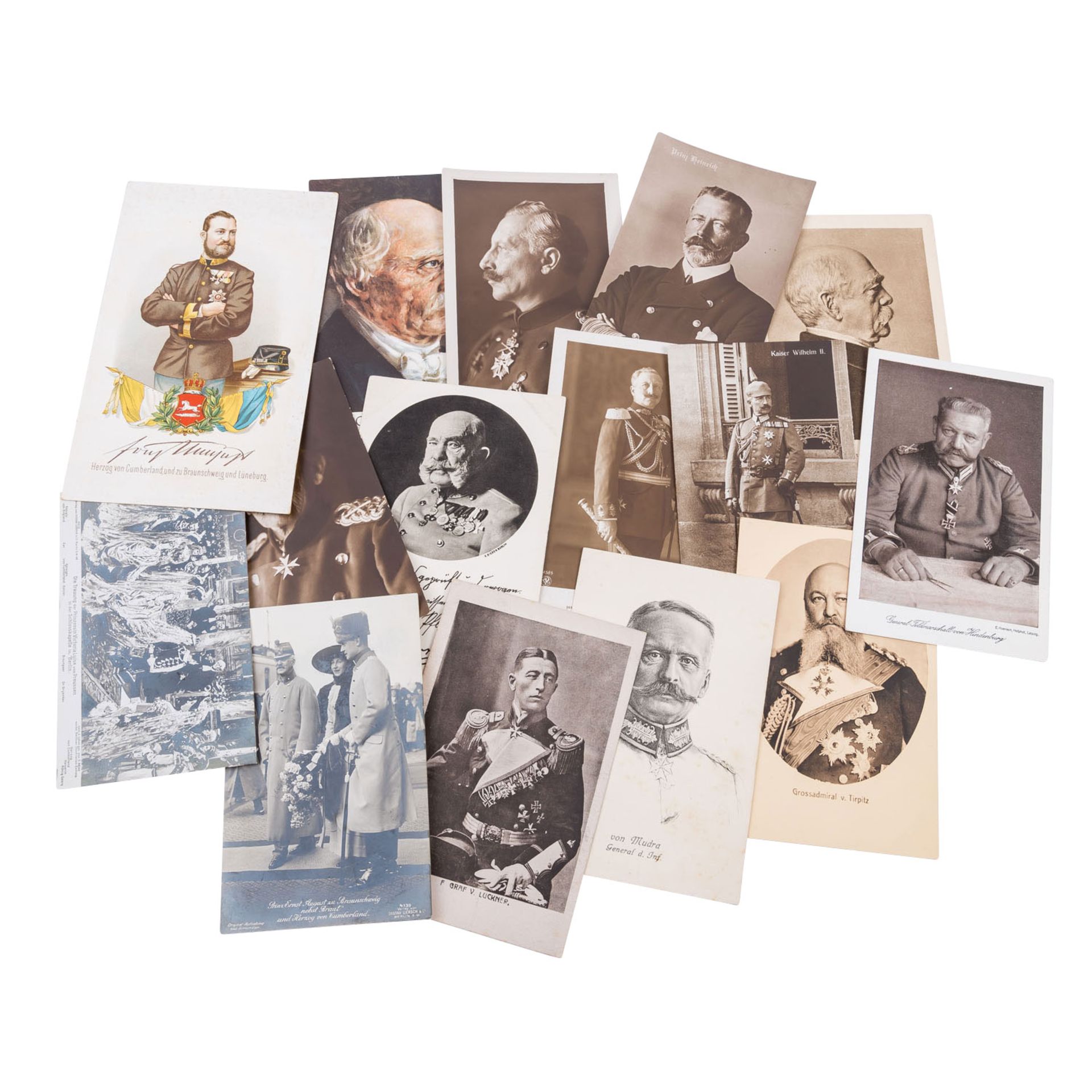 Deutsches Kaiserreich – Konvolut an Fotodrucken und Postkarten von Adelshäusern,  - Bild 3 aus 5