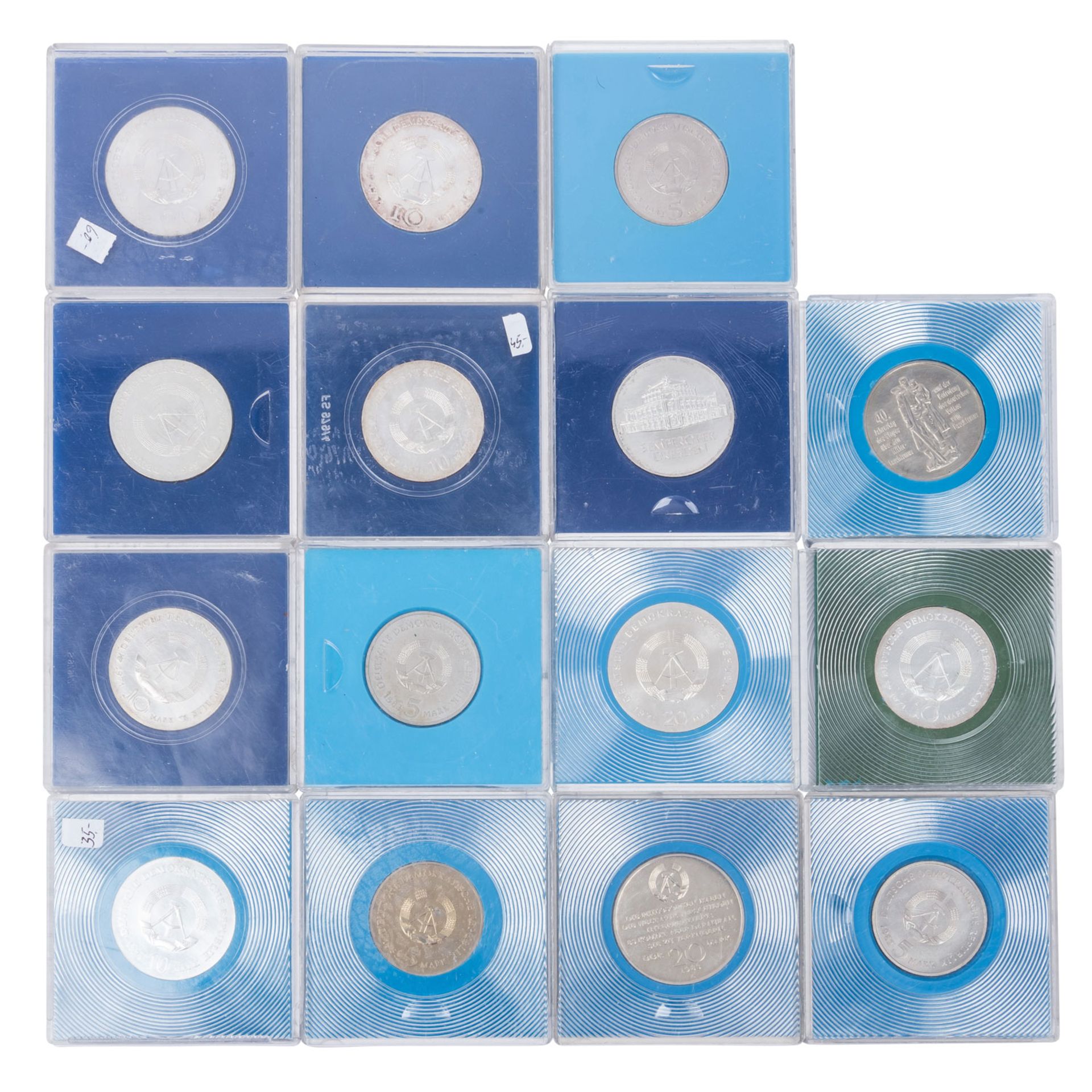 DDR - Zusammenstellung 45 Gedenkmünzen in verschiedenen Qualitäten,  - Bild 3 aus 4