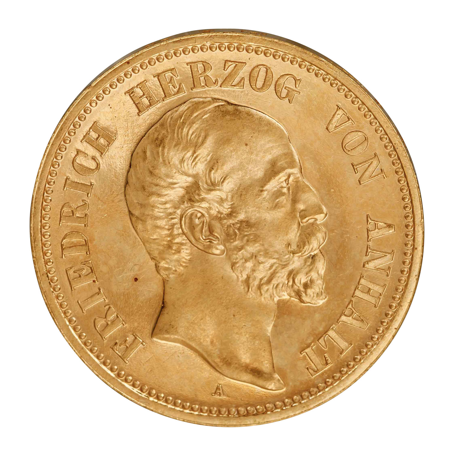 Herzogtum Anhalt/Gold - 20 Mark 1901/A, Herzog Friedrich I, - Image 2 of 3