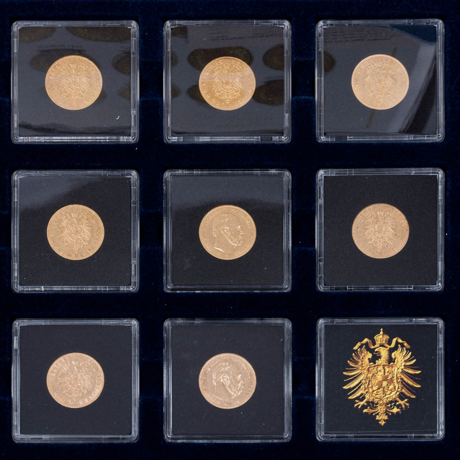 Dt. Kaiserreich/ Preussen sog. "14er Set 20 Mark Wilhelm I." in Gold - - Image 5 of 5