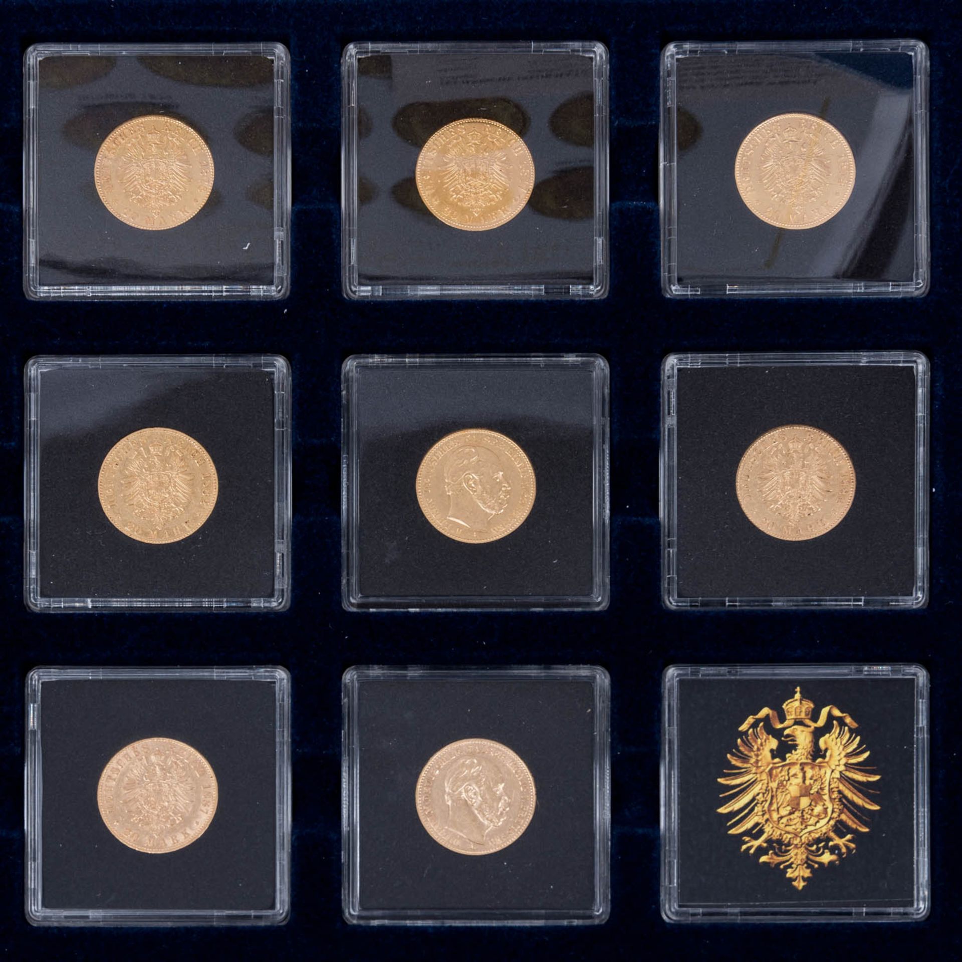 Dt. Kaiserreich/ Preussen sog. "14er Set 20 Mark Wilhelm I." in Gold -  - Bild 5 aus 5