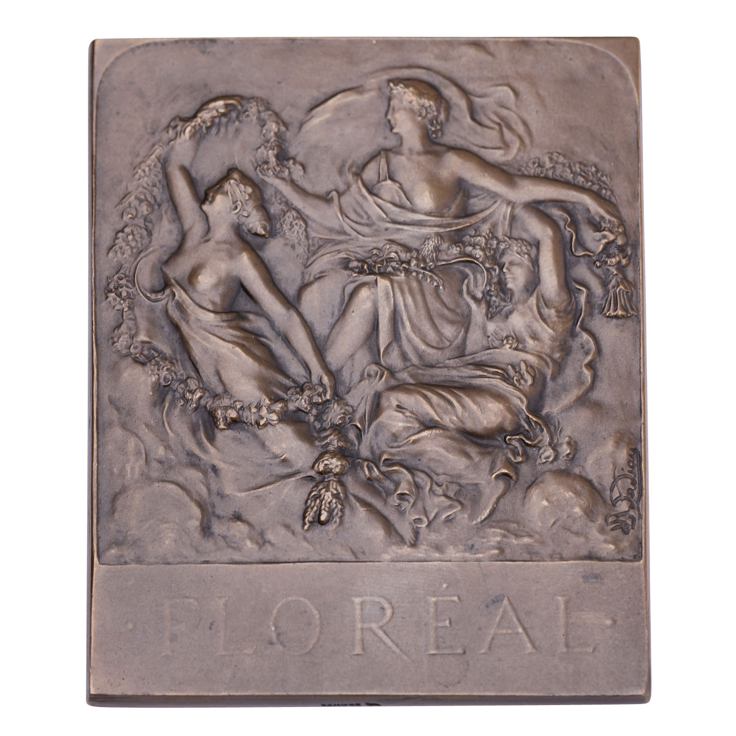Frankreich - Bronzeplakette o.J. (1909), Lamourdedieu, Raoul (1877-1953),