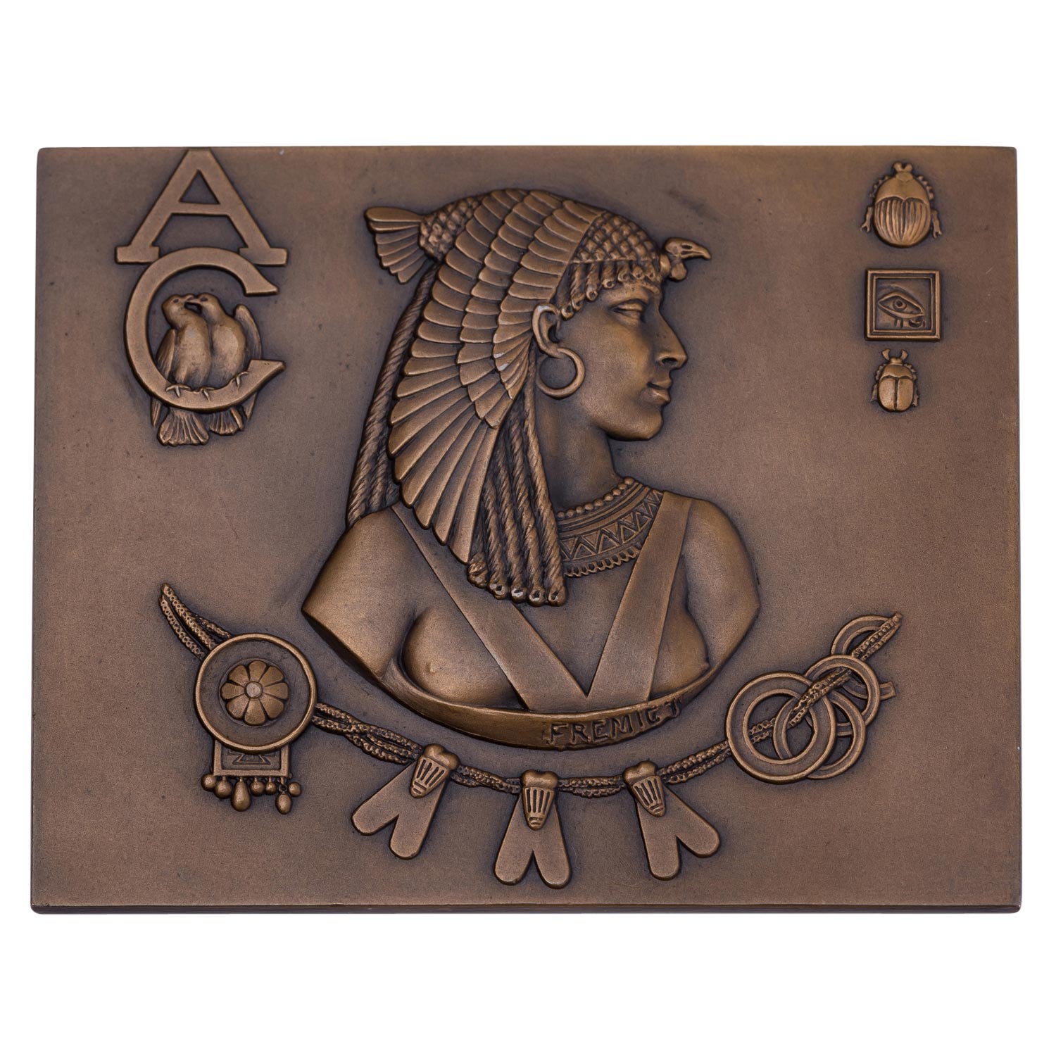 Frankreich - Bronzeplakette o.J. (1902), Frémiet, Emmanuel (1824-1910), - Image 2 of 3