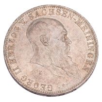 Herzogtum Sachsen-Meinungen/Silber - 5 Mark 1901/D, Georg II.,