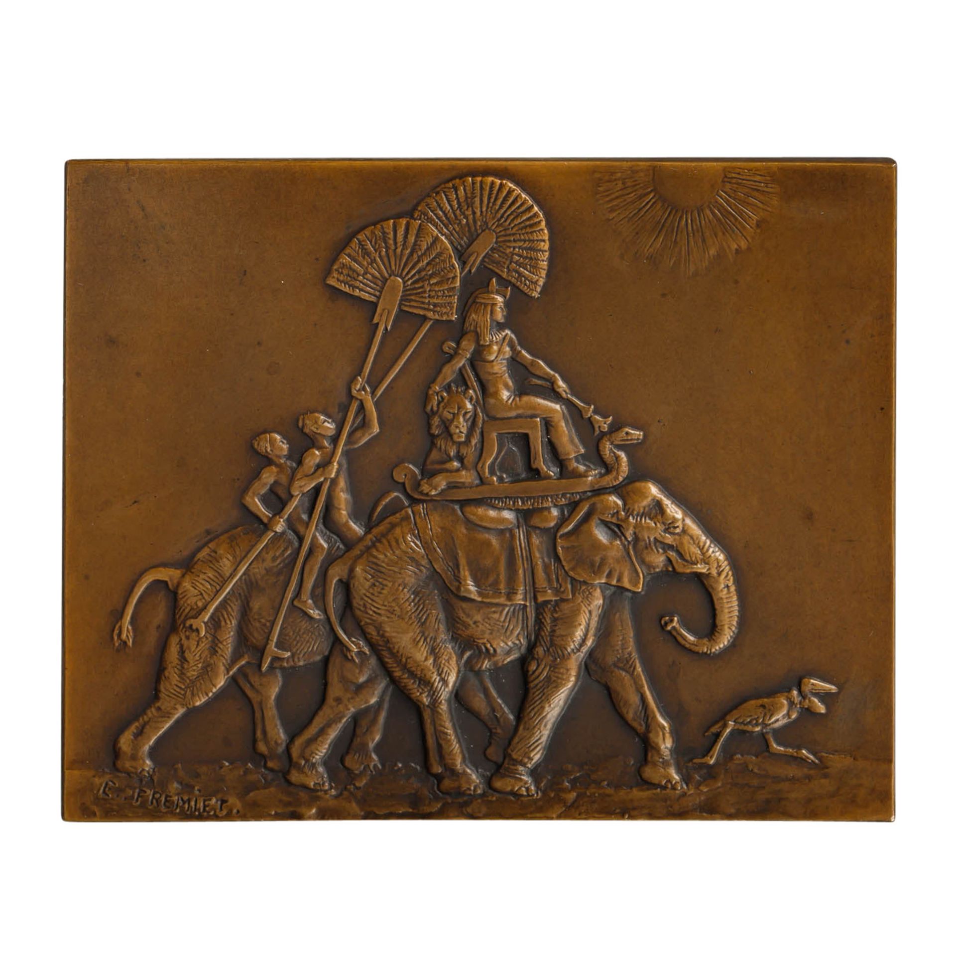 Frankreich - Bronzeplakette o.J. (1902), Frémiet, Emmanuel (1824-1910),  - Bild 3 aus 3