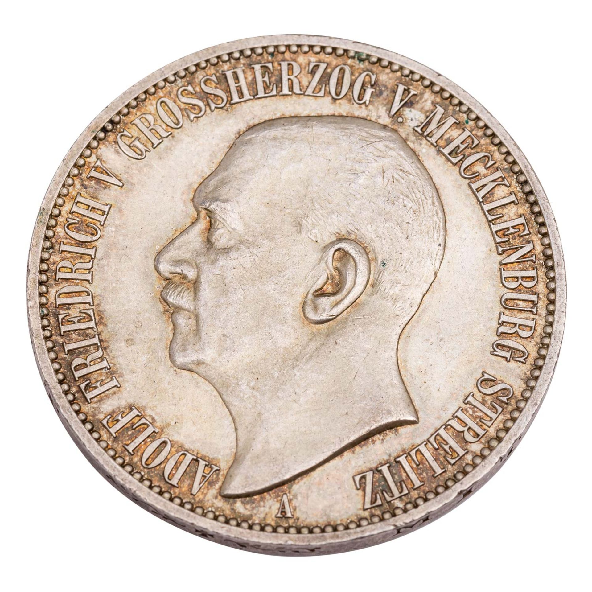 Deutsches Kaiserreich / Mecklenburg Strelitz - 3 Mark 1905, Grossherzog Adolph Friedrich V,