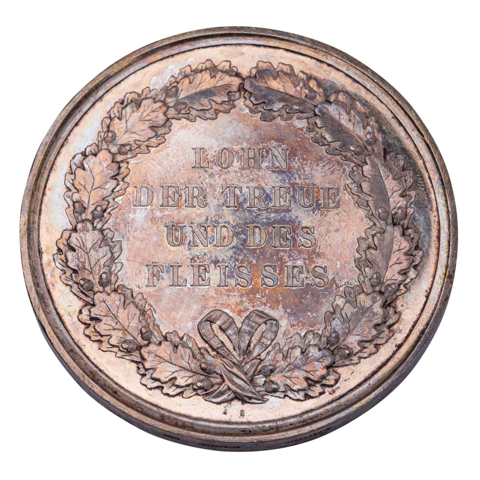 Bayern - Silberne Prämienmedaille o.J., von Alois Börsch (1855-1923), - Bild 2 aus 2
