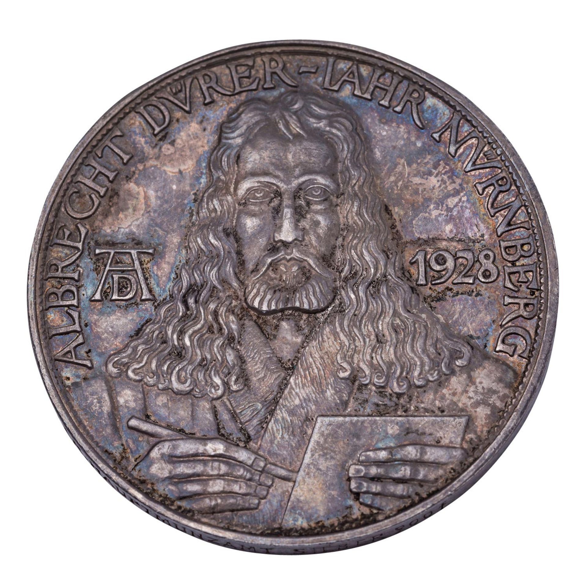 Weimarer Republik - Silbermedaille 1928, Auf den 400.Todestag Albrecht Dürers,