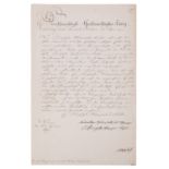 Brief an König Karl I. von Württemberg (1823-1891),
