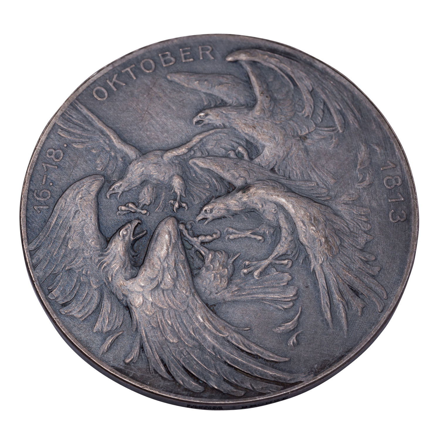 Dt. Kaiserreich - Versilberte Bronzemedaille 1913, - Image 2 of 2
