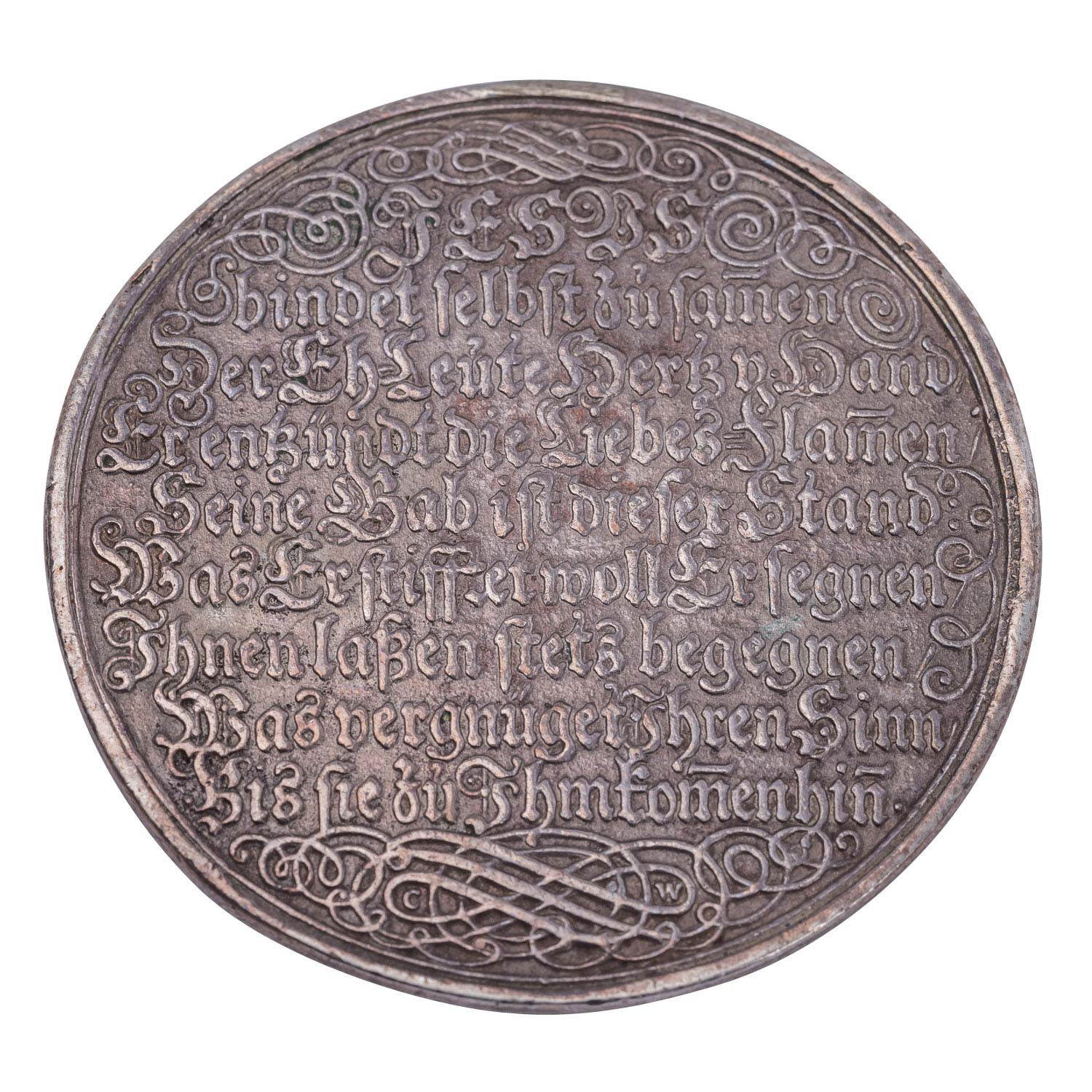 Deutschland - Silbergußmedaille o.J. , Auf die Eheschließung, - Image 2 of 2