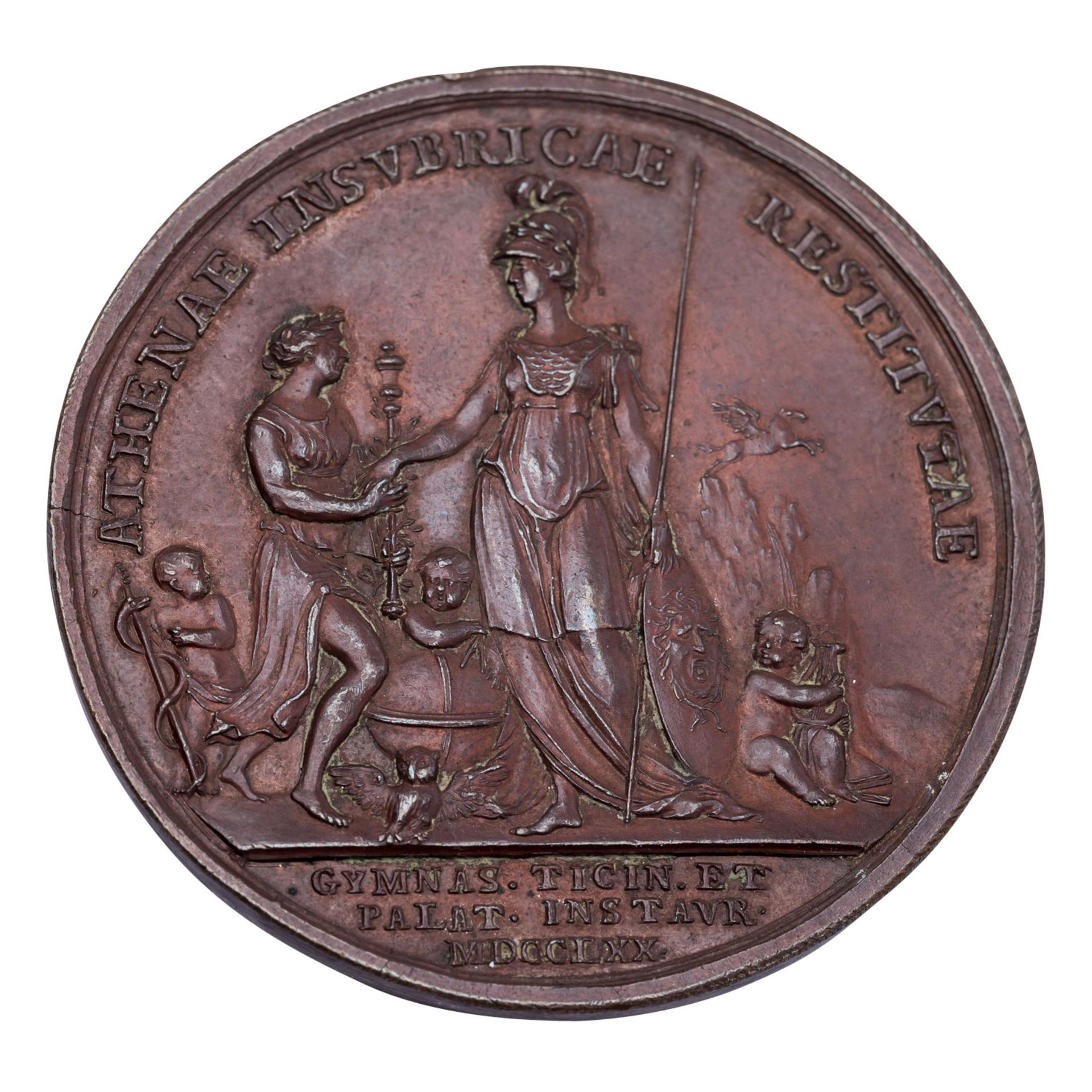Italien - Bronzemedaille 1770, von Johann M. Krafft (1738-1781), - Bild 2 aus 2
