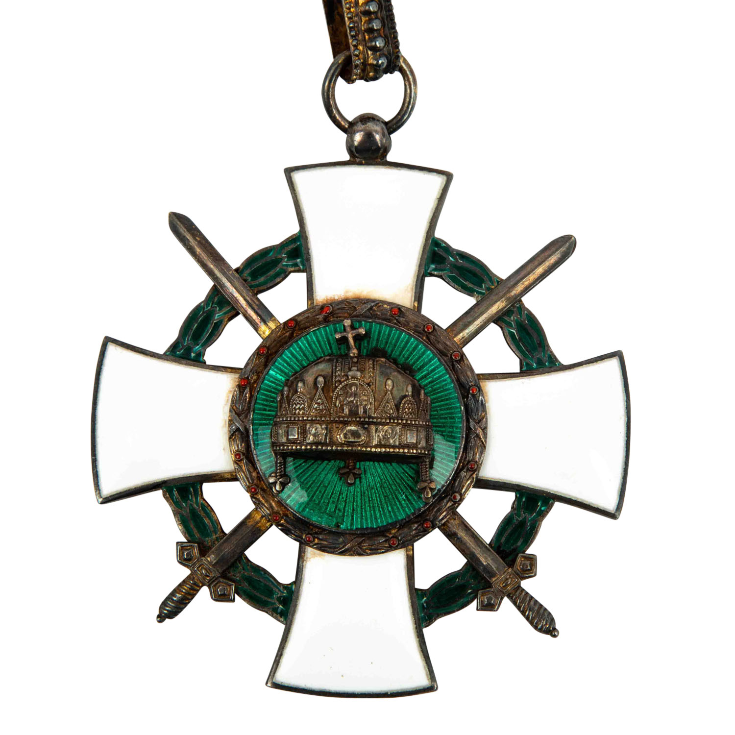 Österreich/Ungarn - Ritterkreuz-Orden der ungarischen heiligen Krone mit Schwertern um 1942, - Image 2 of 4