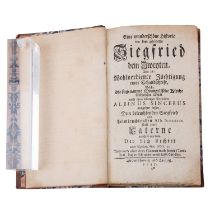 Volksbuch 'Eine wunderschöne Historie von dem gehörnten Siegfried dem Zweyten -