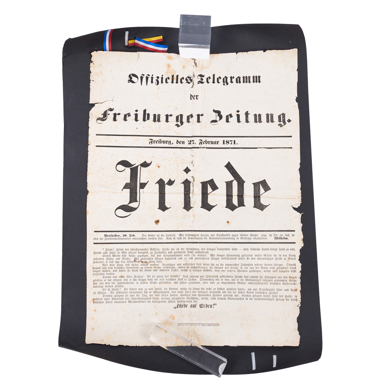 Deutsches Kaiserreich - Konvolut von Gedenktafeln und Anschlagplakaten zum Deutsch-Französischen Kri - Image 2 of 11