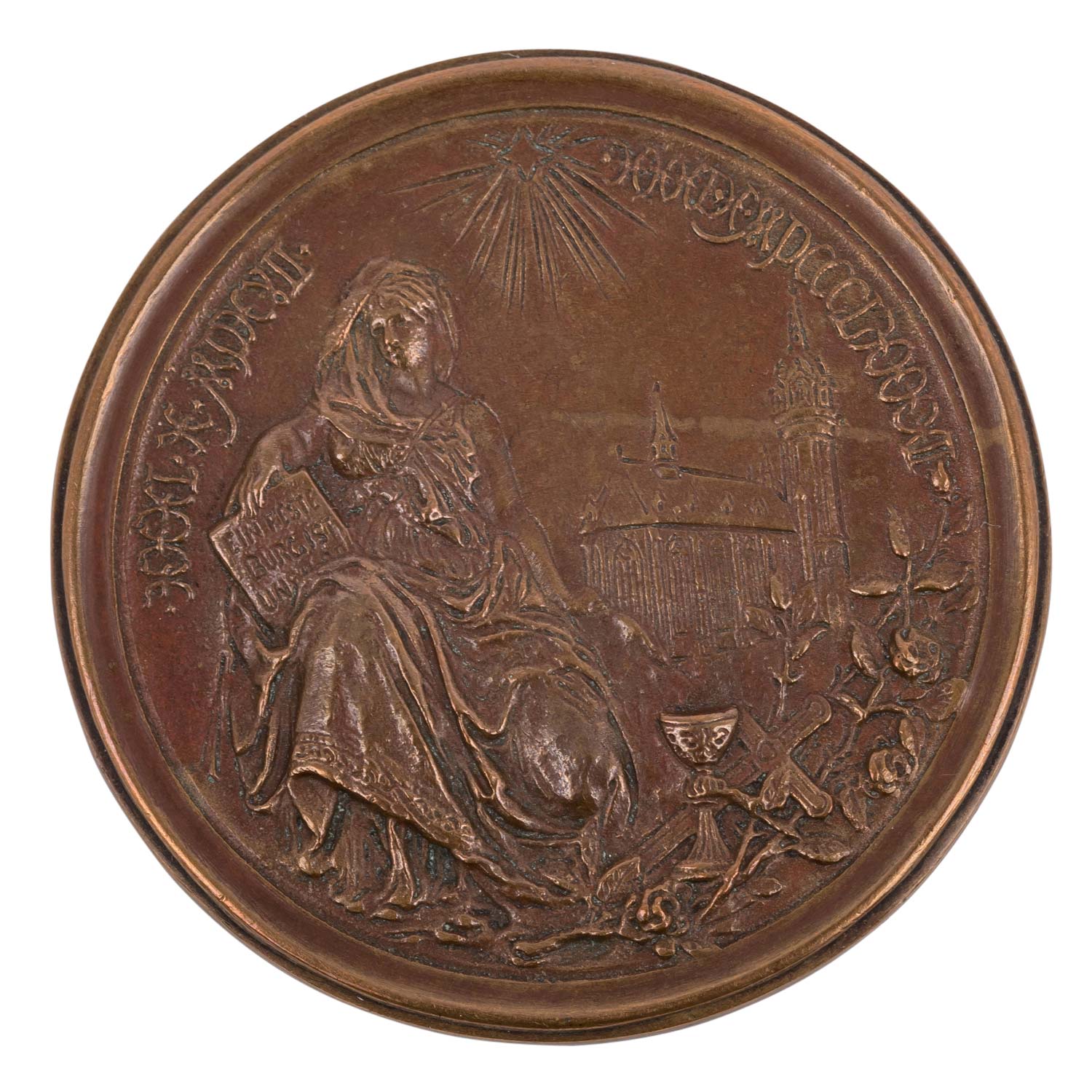 Dt. Kaiserreich - Bronzegußmedaille o.J. (1892), 375 Jahre Reformation - Image 2 of 2