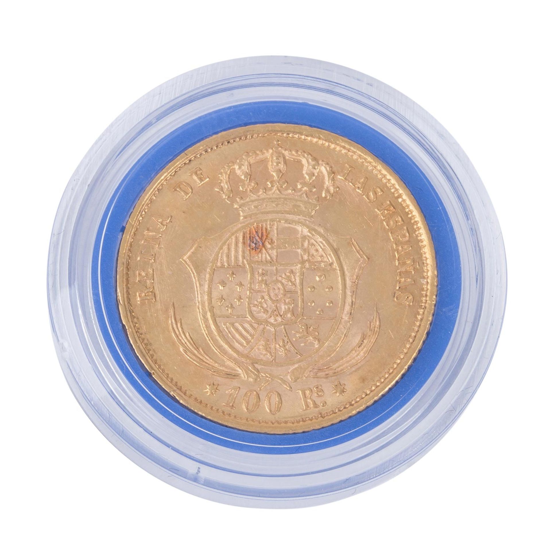 Spanien /GOLD - Isabella 100 Reales 1862  - Bild 2 aus 3
