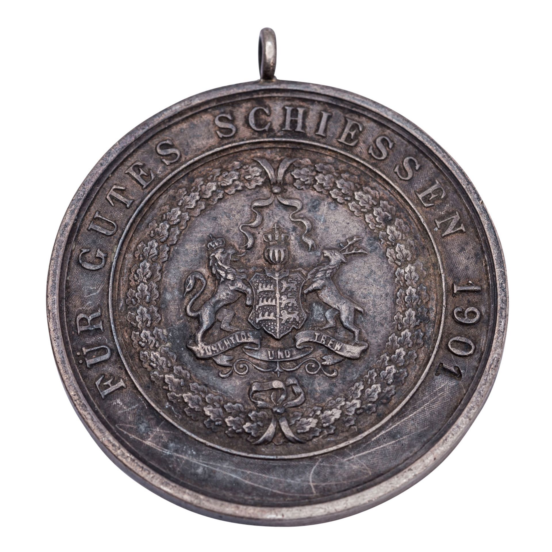 Württemberg - Silberne Prämienmedaille mit Trageöse Anfang 20.Jh., - Bild 2 aus 2