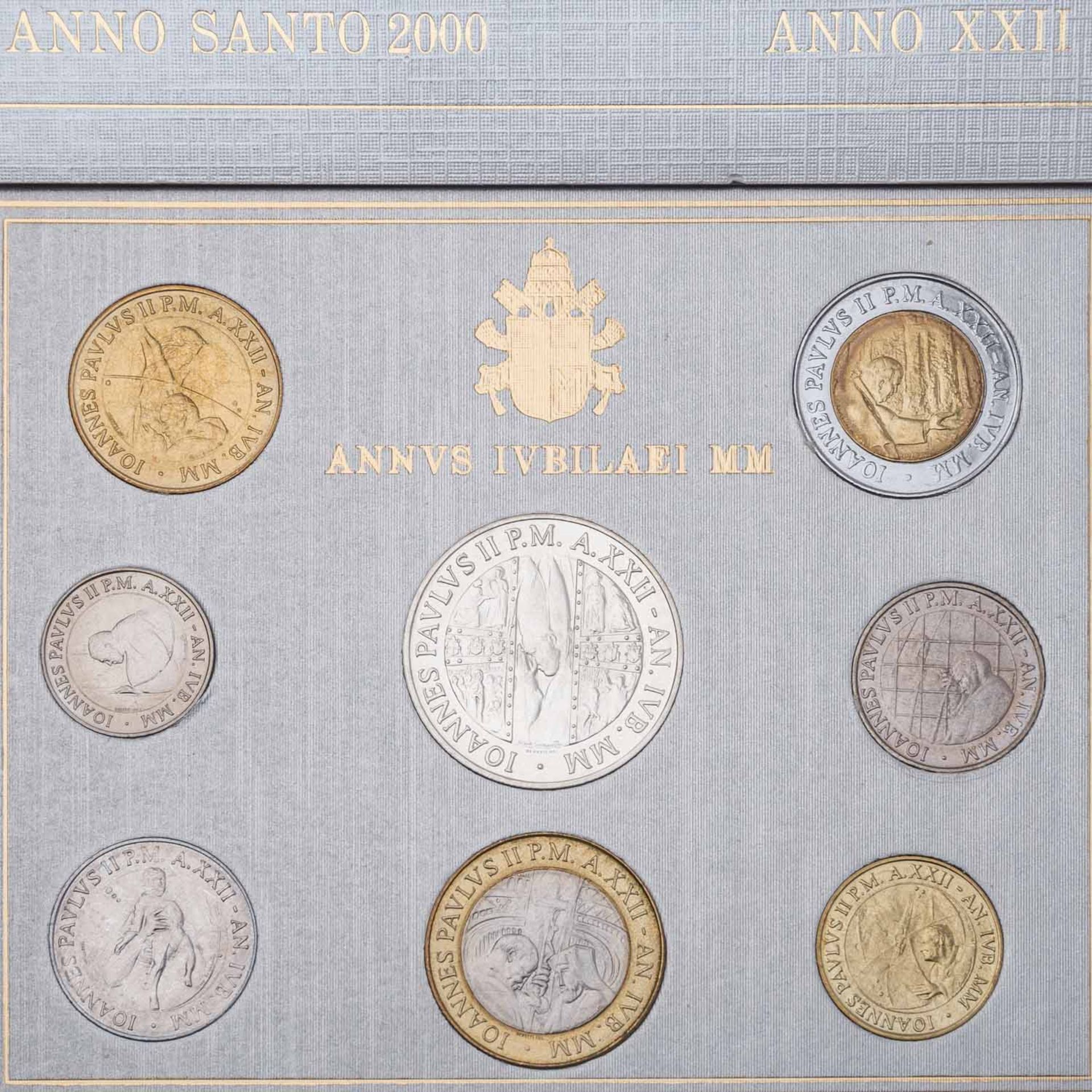 Vatikan - KMS zu 1880 Lire aus dem Jahr  2000, Johannes Paul II.,  - Bild 2 aus 3