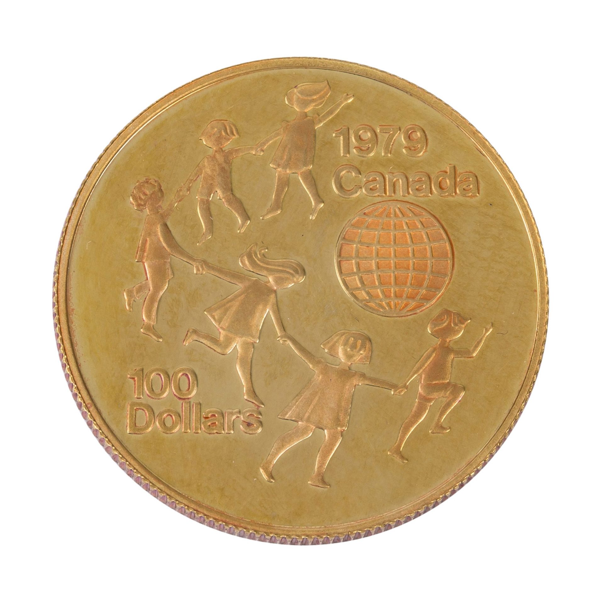 Kanada/GOLD - 100 Dollar 1979. - Image 2 of 2