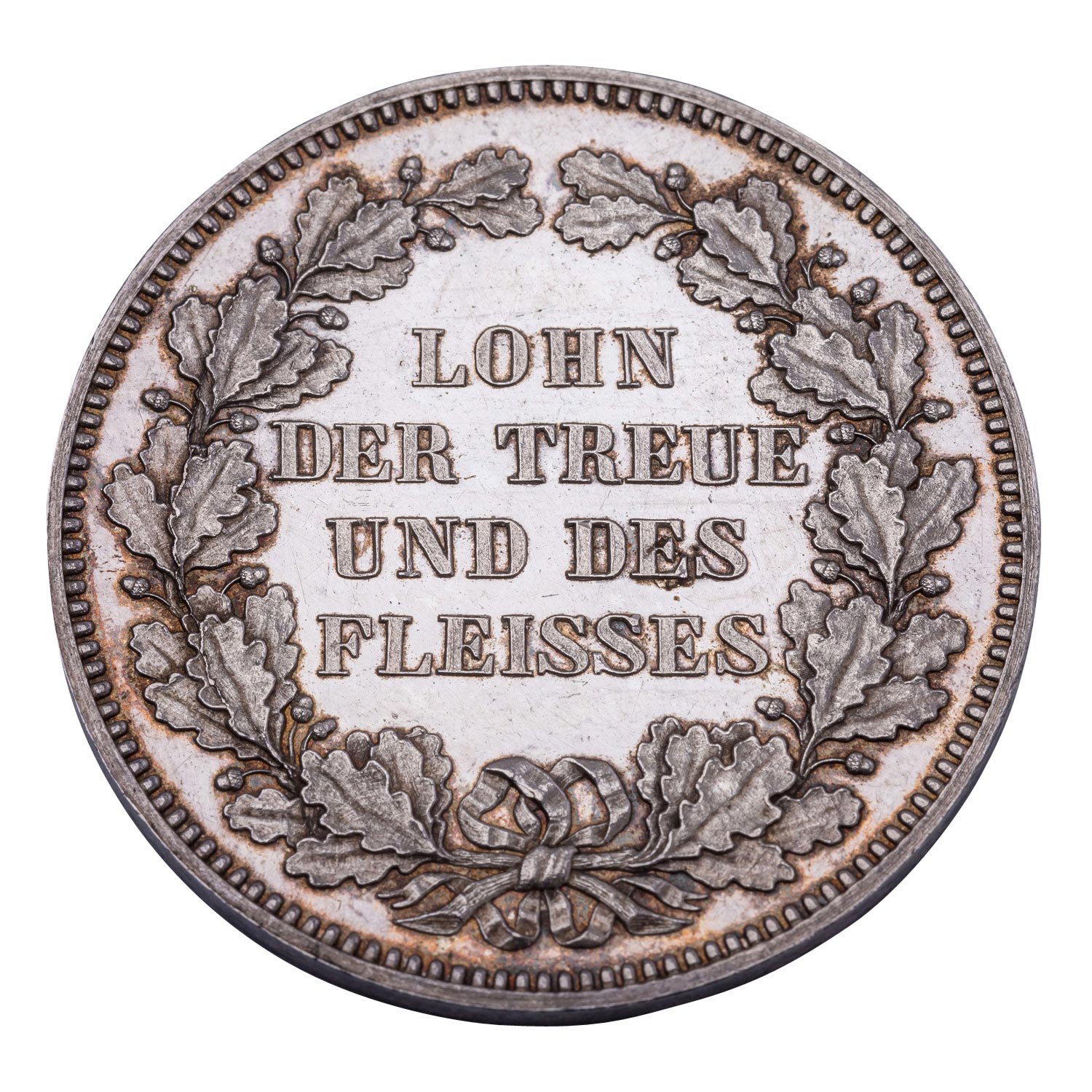 Bayern - Silberne Verdienstmedaille o.J., "Lohn der Treue und des Fleisses", - Image 2 of 2