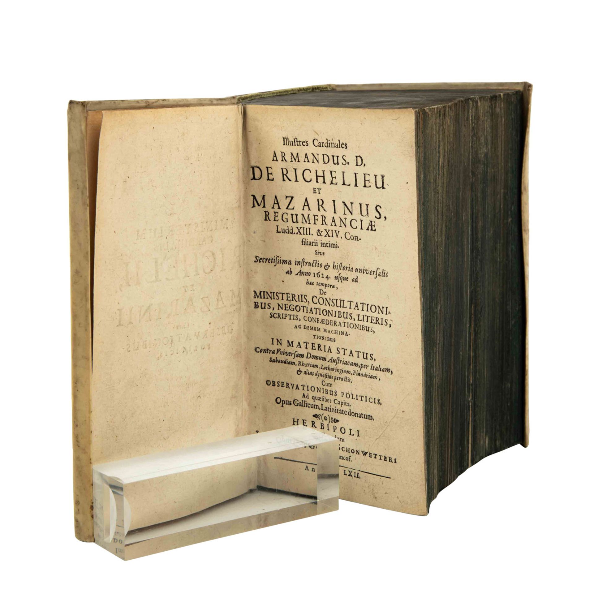 Verlag: Herbipoli um 1662: "Illustres Cardinales Armandus. D. De Richelieu Et Mazarinus, Regum Franc - Bild 6 aus 8