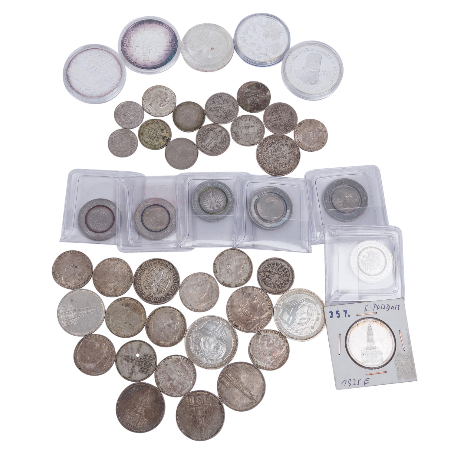 Gemischtes Silber-Konvolut mit Münzen und Medaillen. Ca. 115 Stück. - Image 4 of 9