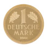 BRD/GOLD - 1 Deutsche Mark 2001 F. J.481.