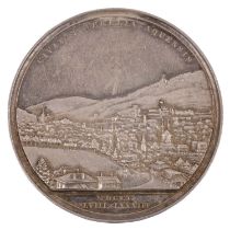 Baden - Silbermedaille 1883, Friedrich I., auf das 25-jährige Jubiläum 