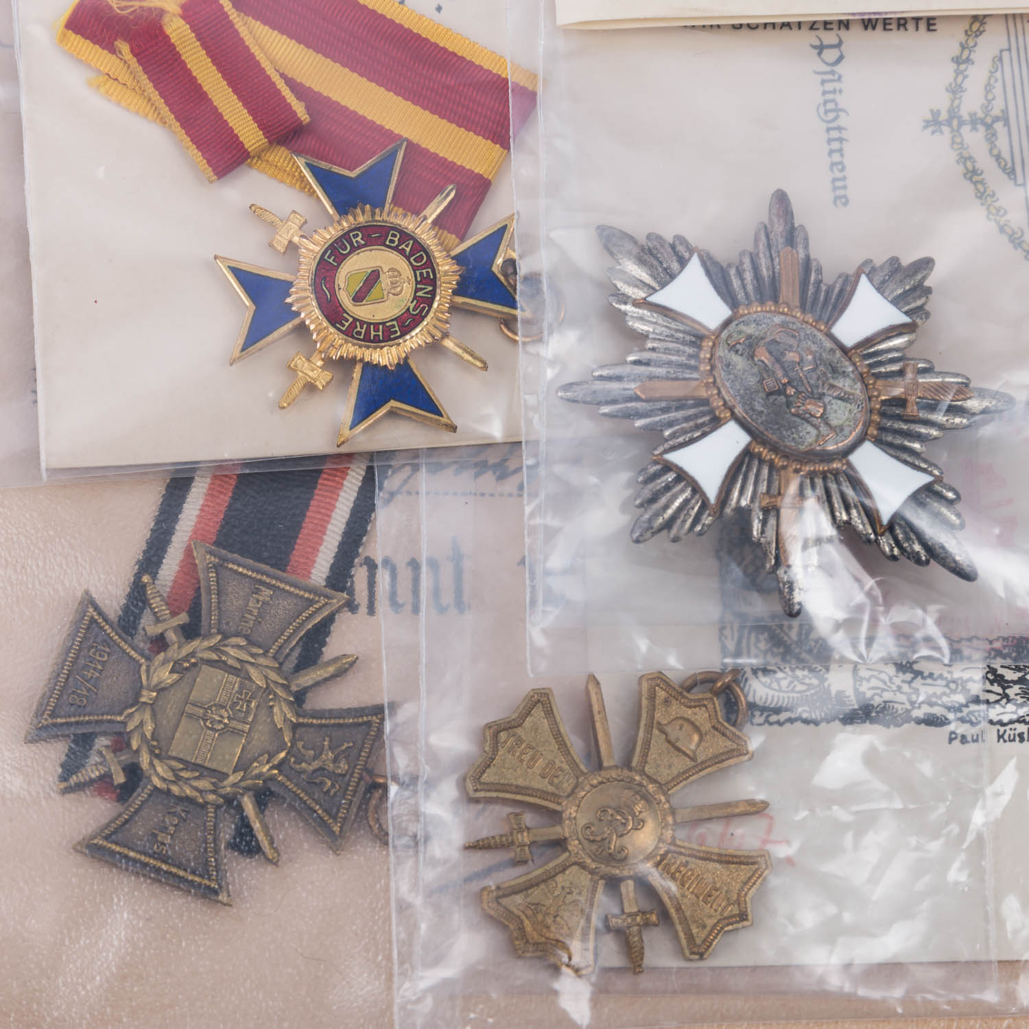 Deutsches Reich/ 1. WK bis 2. WK - Nachlass an Auszeichnungen mit Urkunden des Vizefeldwebels Oskar - Image 2 of 5