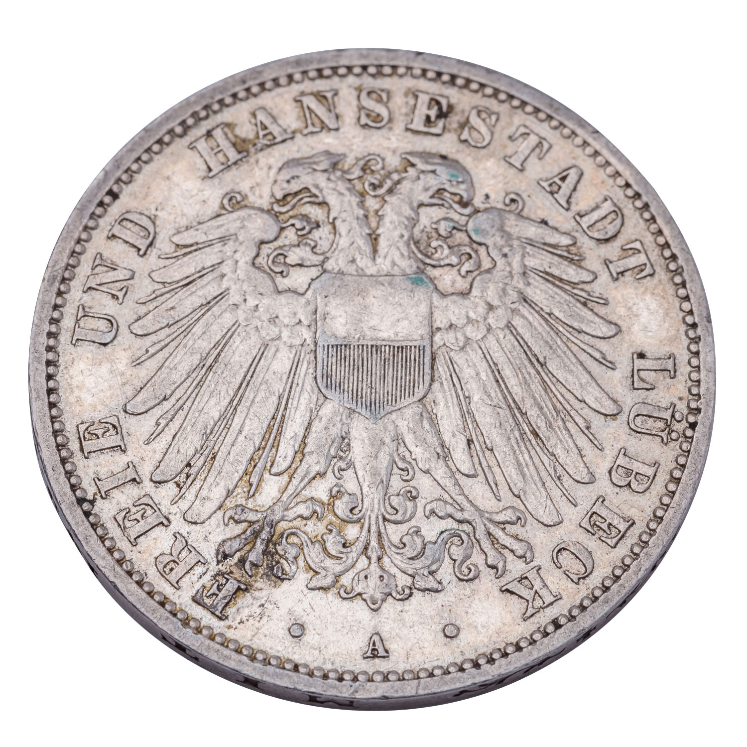 1 x Hansestadt Lübeck/Silber  - 3 Mark 1911/A,