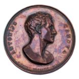 Italien - Kupfermedaille 1827, von Antonio Fabris (1792 –1865),