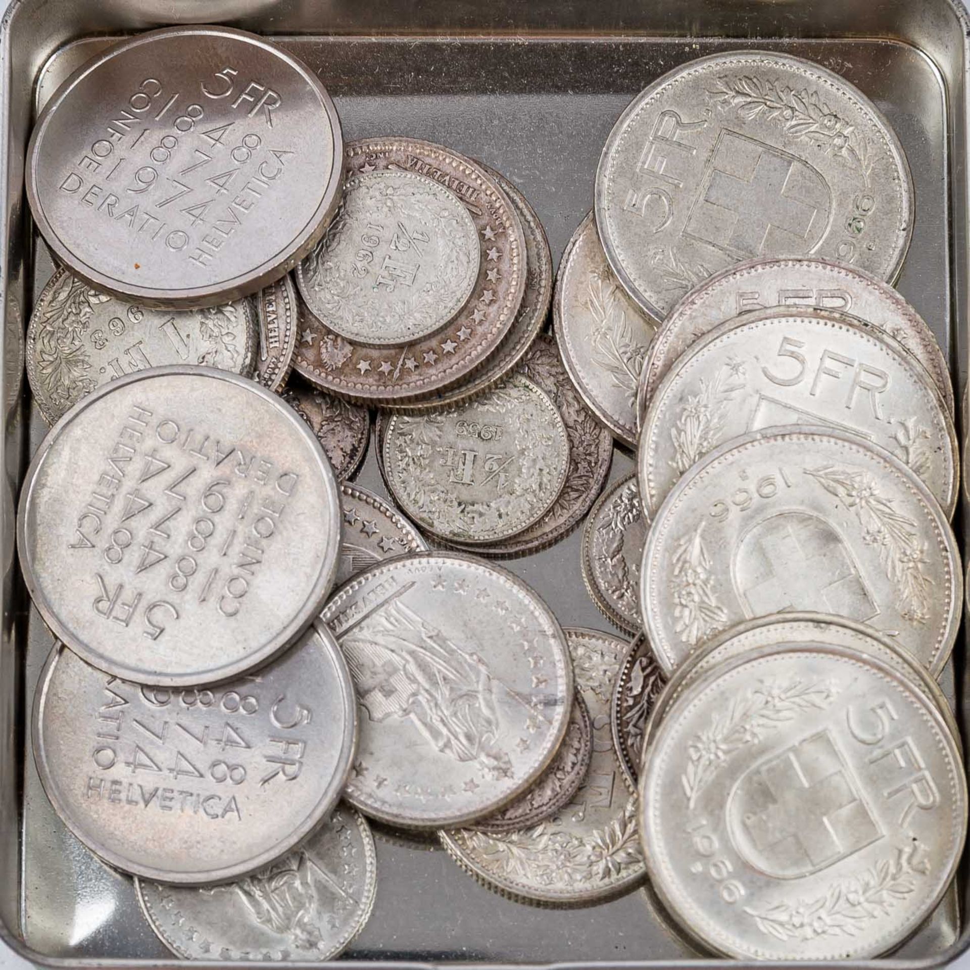 Kl. gemischtes Konvolut - Münzen u.a. aus Schweiz, Österreich, USA, etc.  - Bild 4 aus 4