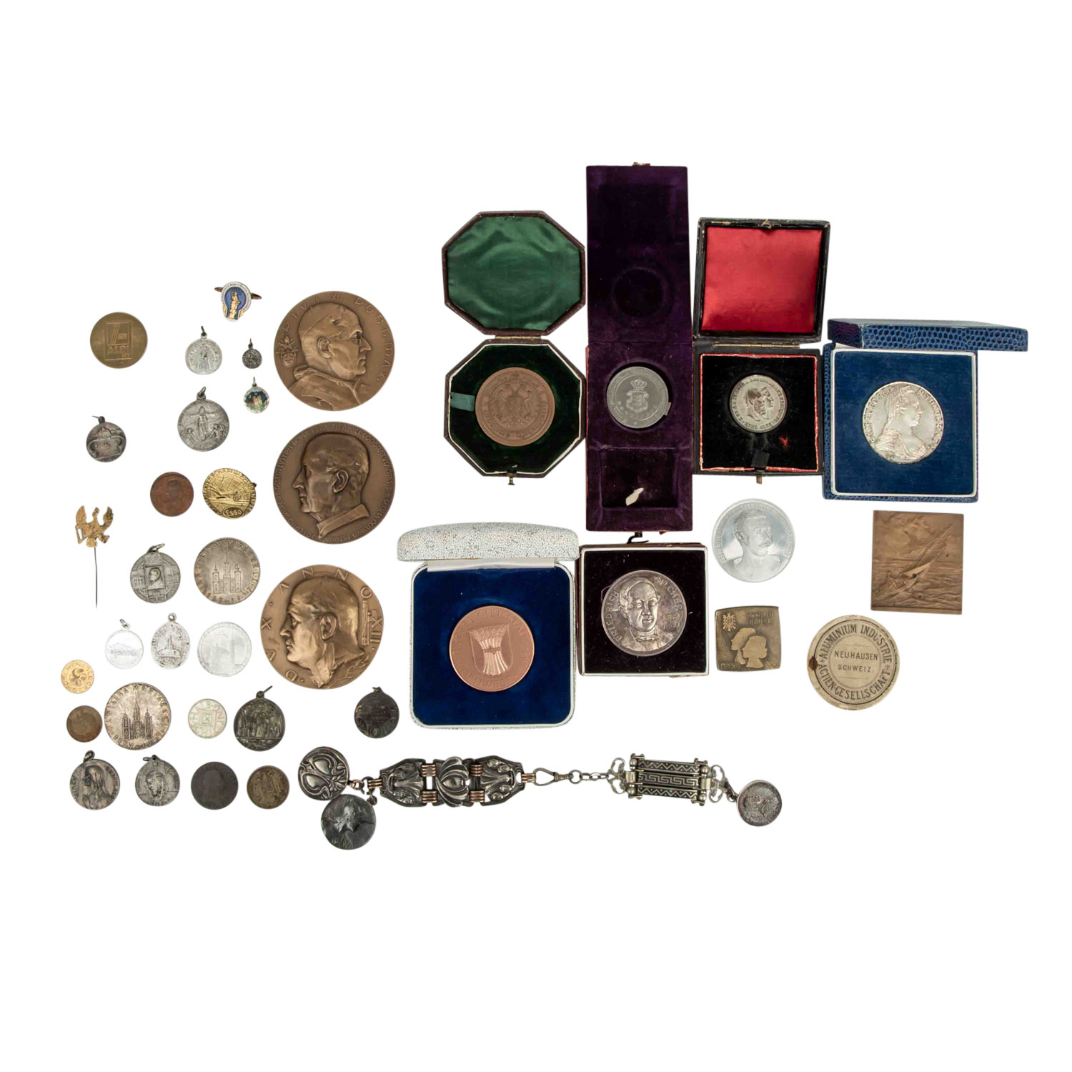Kleines Nachlasskonvolut an Medaillen und Plaketten mit Silberanteil - Image 2 of 3