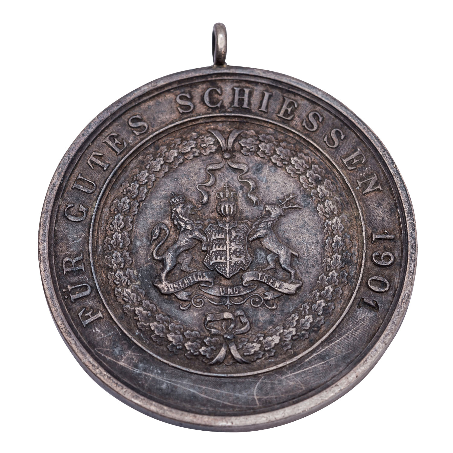 Württemberg - Silberne Prämienmedaille mit Trageöse Anfang 20.Jh., - Image 2 of 2