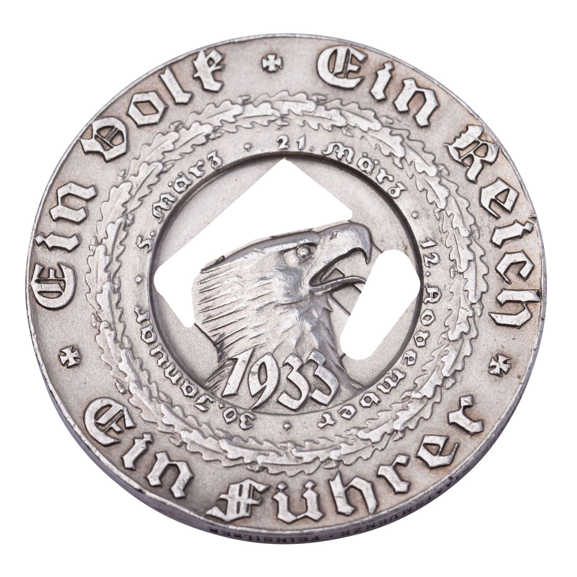 Deutschland 1933-34 - Silbermedaille 1933, auf Hitlers Machtergreifung, - Bild 2 aus 2