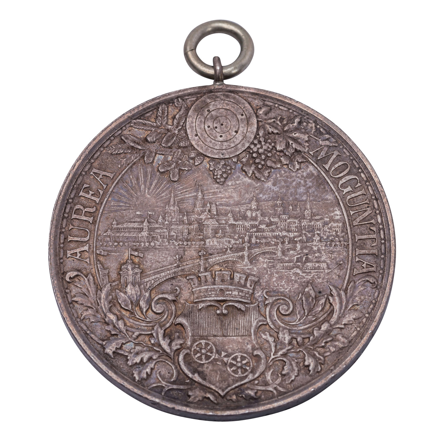 Stadt Mainz - Tragbare Silbermedaille 1894, Auf das 11. Deutsche Bundesschiessen, - Image 2 of 2