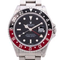 ROLEX GMT-Master II "Coke" Ref. 16710 S-Serie Herren Armbanduhr.