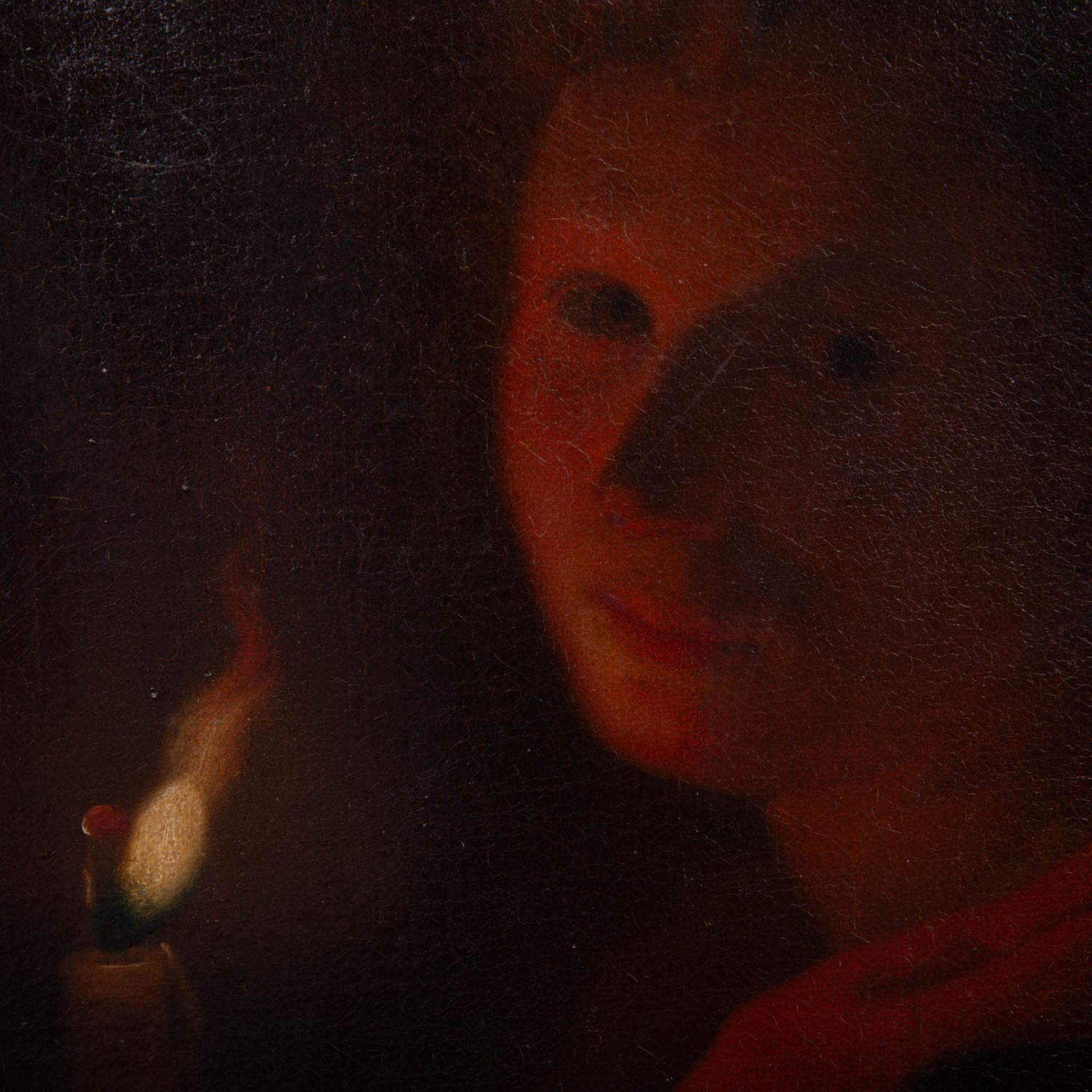 MALER DES XIX JAHRHUNDERTS "Porträt einer Dame im Kerzenschein" - Bild 3 aus 6