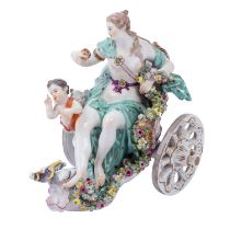 MEISSEN "Venus im Wagen" 20.Jh.