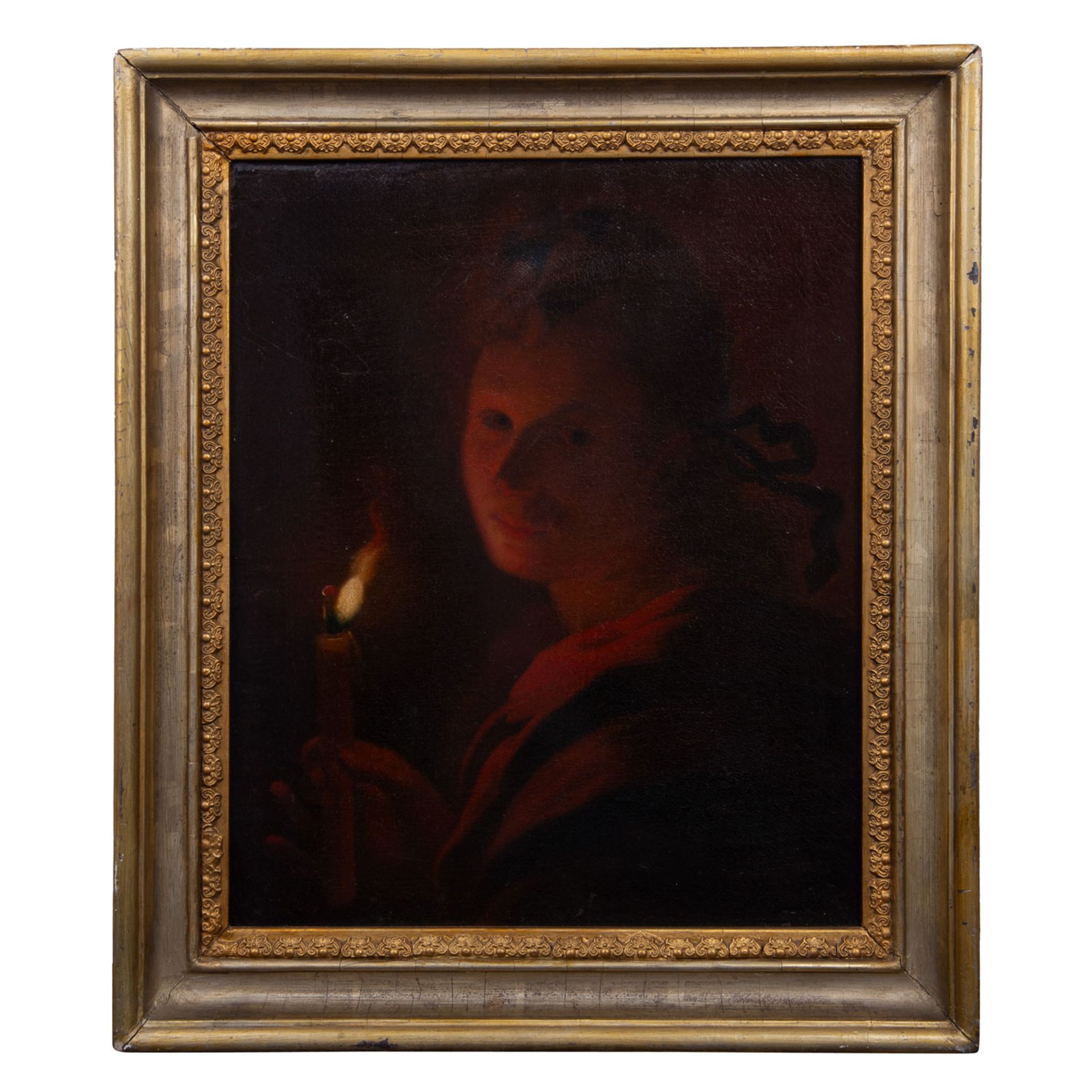 MALER DES XIX JAHRHUNDERTS "Porträt einer Dame im Kerzenschein" - Bild 2 aus 6
