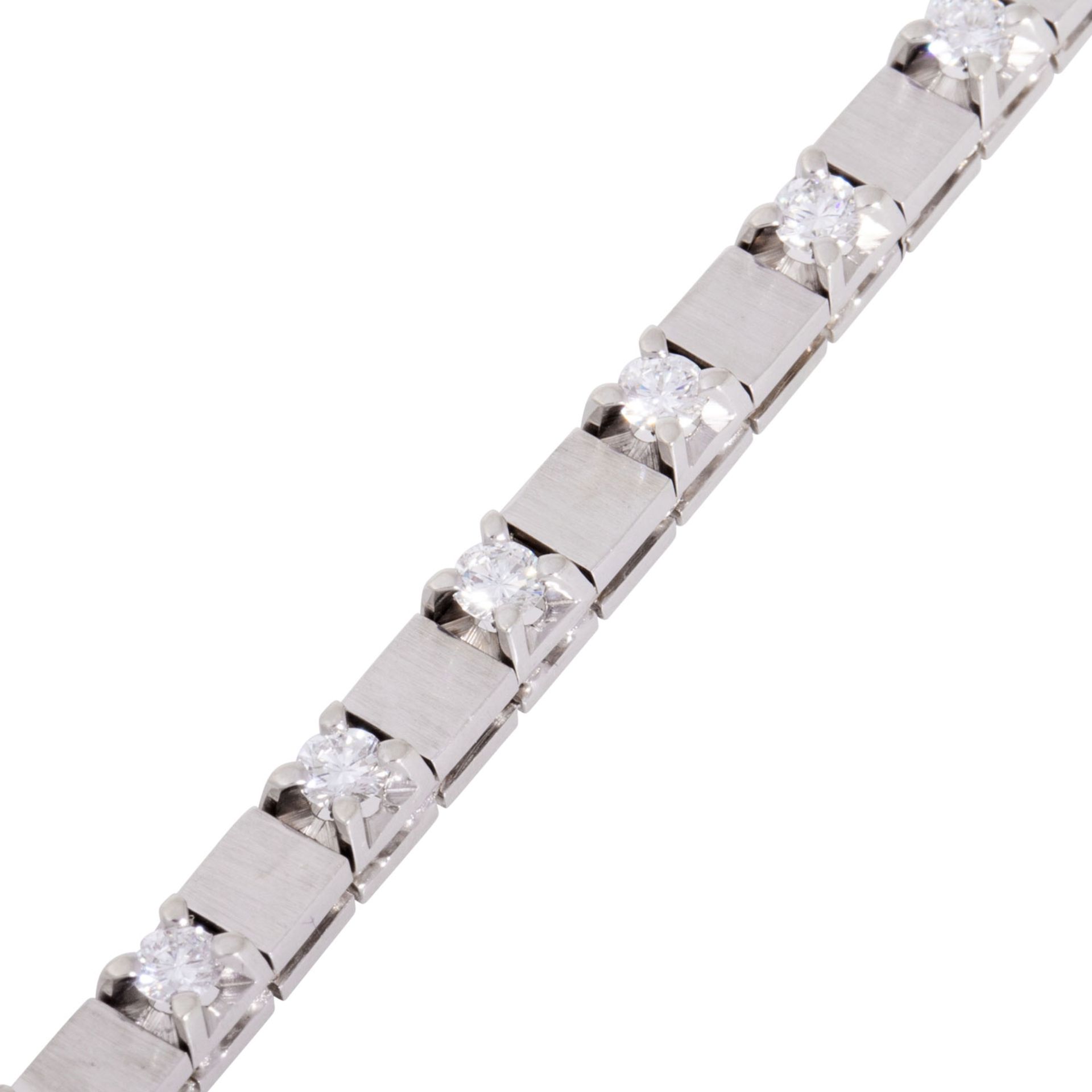 Armband mit Brillanten zus. ca. 1,9 ct, - Bild 4 aus 5