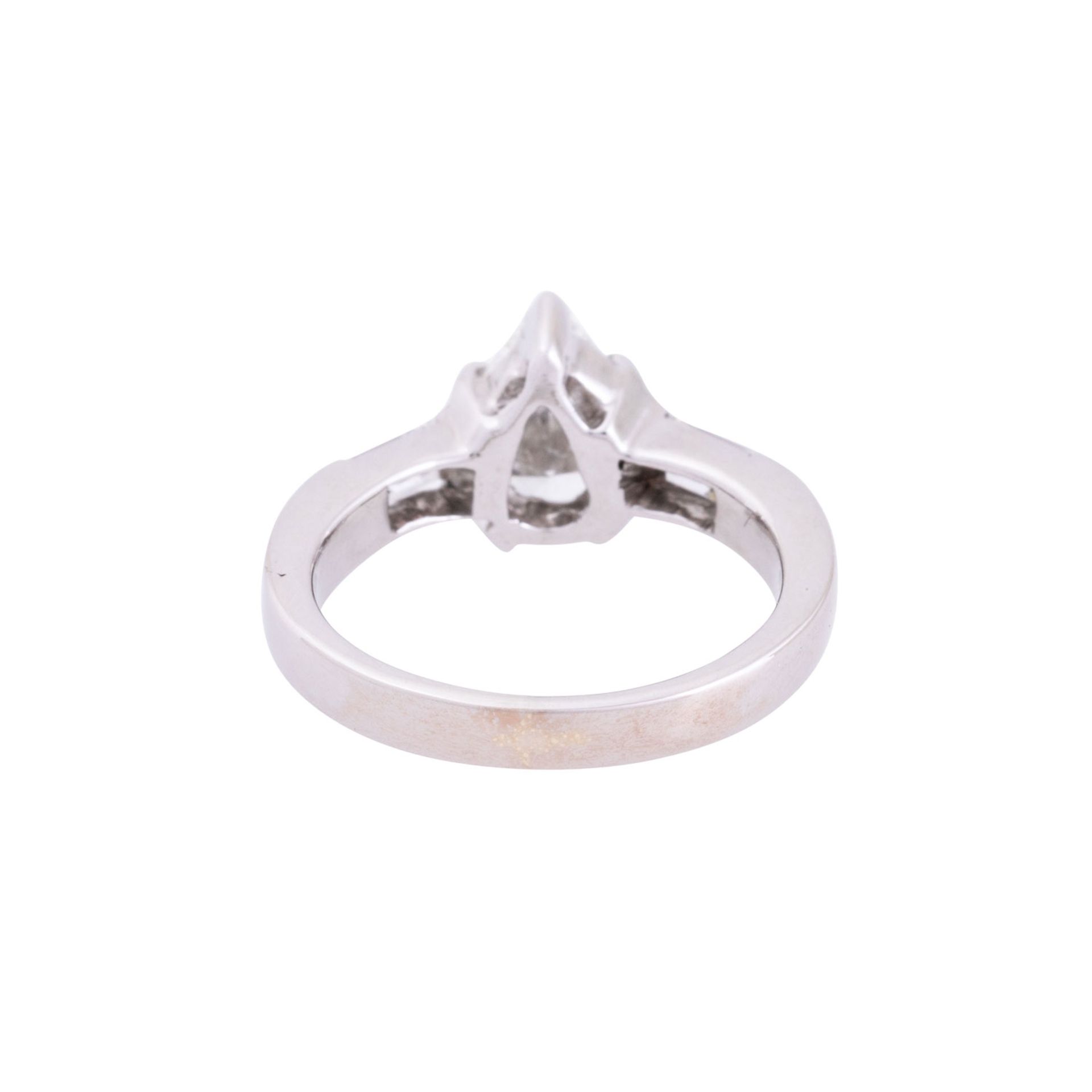 Ring mit Diamanttropfen ca. 1,4 ct, - Bild 3 aus 4