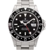 ROLEX Vintage GMT-MASTER "Stardust", Ref. 16750. Armbanduhr aus 1988.