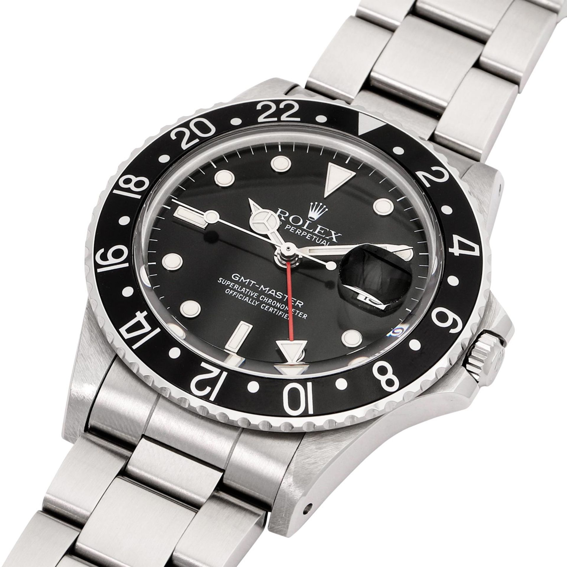 ROLEX Vintage GMT-MASTER "Stardust", Ref. 16750. Armbanduhr aus 1988. - Bild 5 aus 8