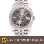 ROLEX Datejust 41 "Wimbledon" Ref. 126334 Herren Armbanduhr.